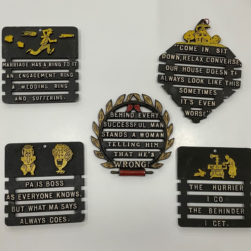 Vintage decorative trivets